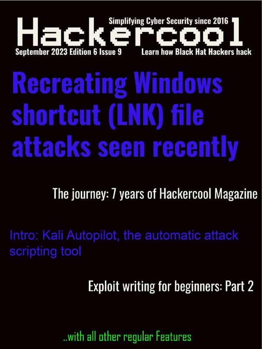 Title details for Hackercool Magazine by Hackercool Cybersecurity OPC Pvt Ltd - Available